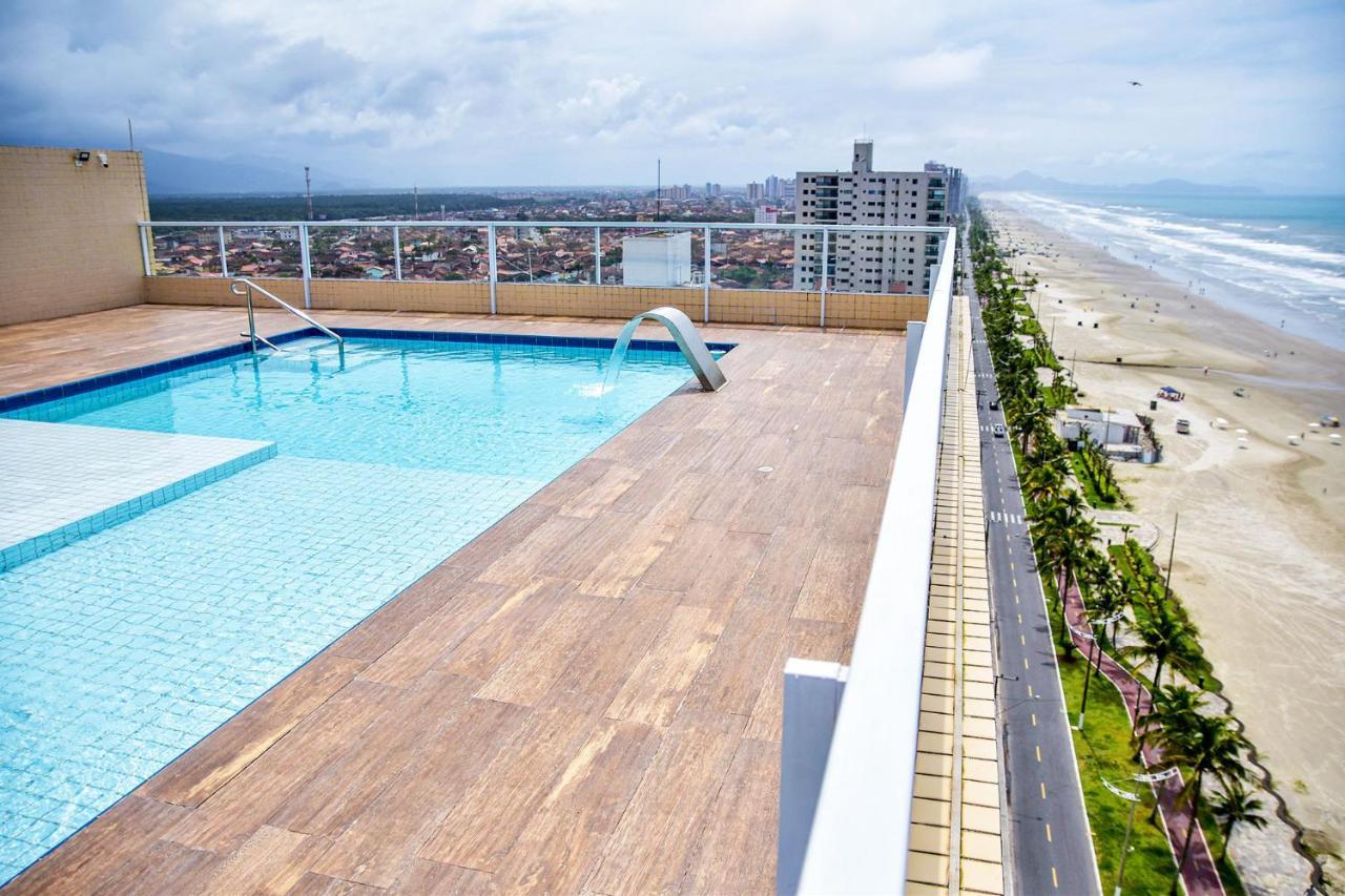 Apto C Wi-Fi A Beira-Mar Na Praia Jardim Real Sp Leilighet Praia Grande  Eksteriør bilde